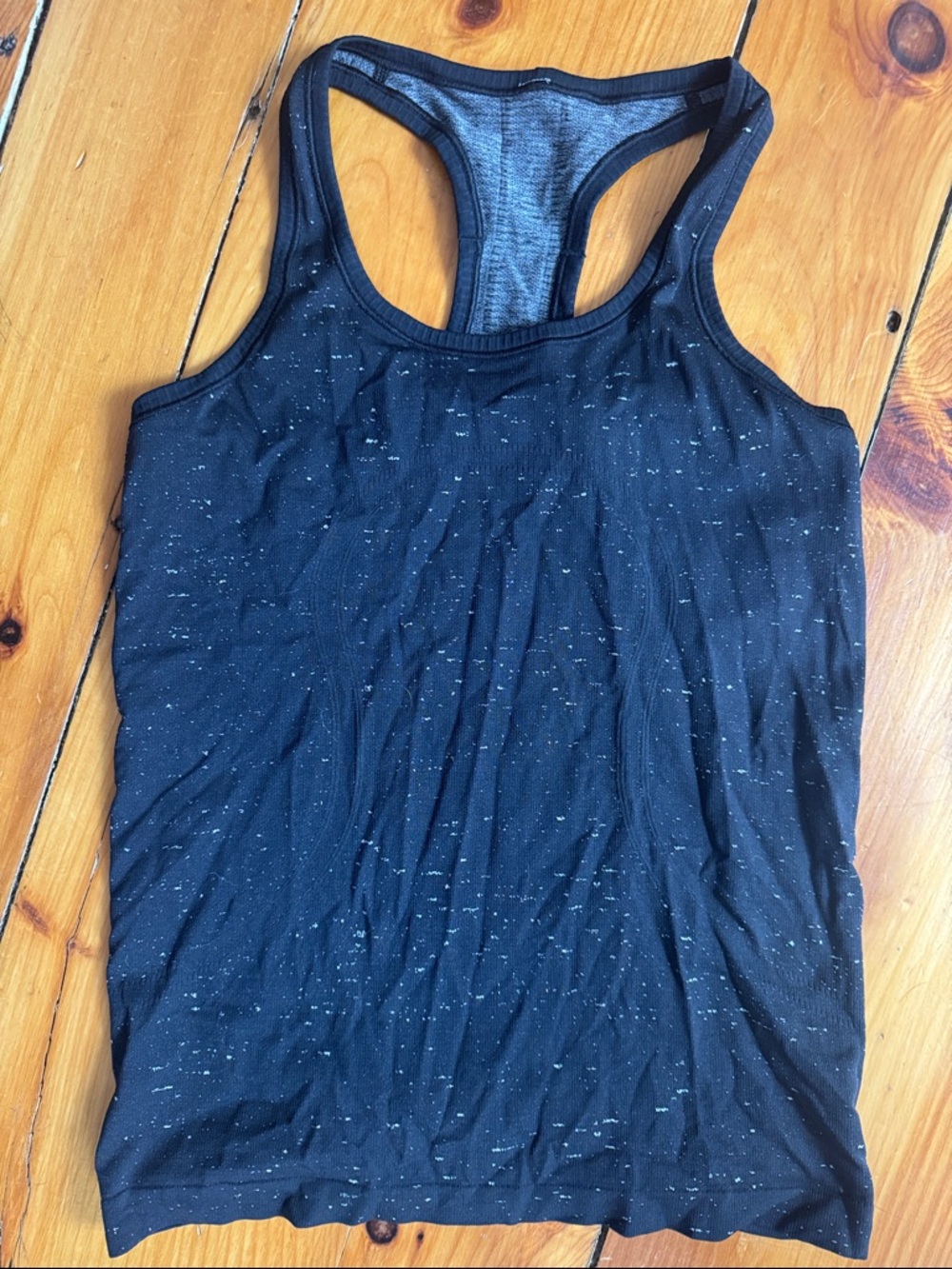 Lululemon Black and White Racerback Tank Top